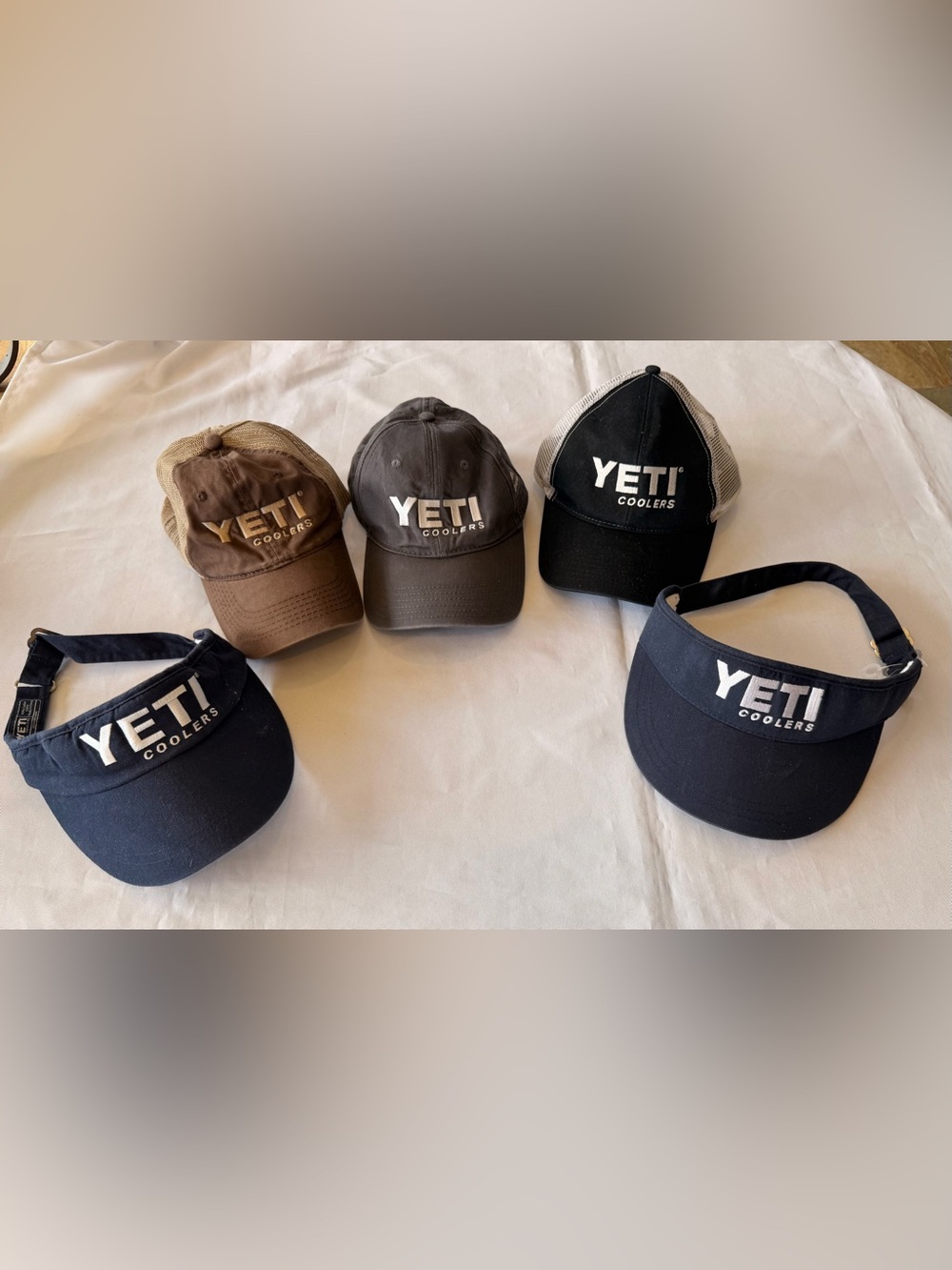 YETI Men's Cap & Visor LOT of 5 As-Is